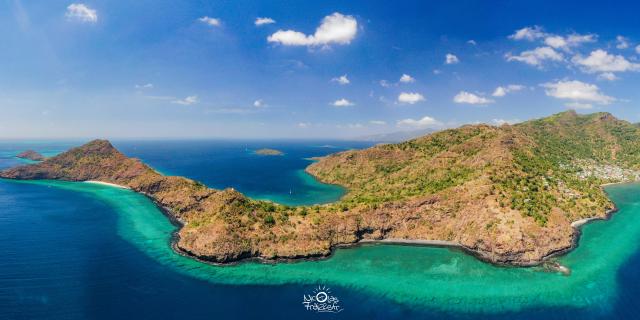 Pointe de Handrema, Drone, Bateau, Recif