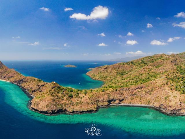 Pointe de Handrema, Drone, Bateau, Recif