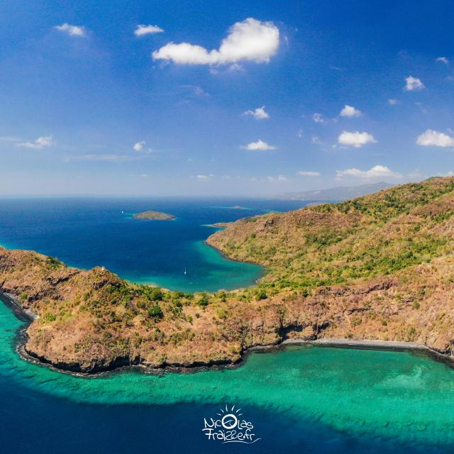 Pointe de Handrema, Drone, Bateau, Recif