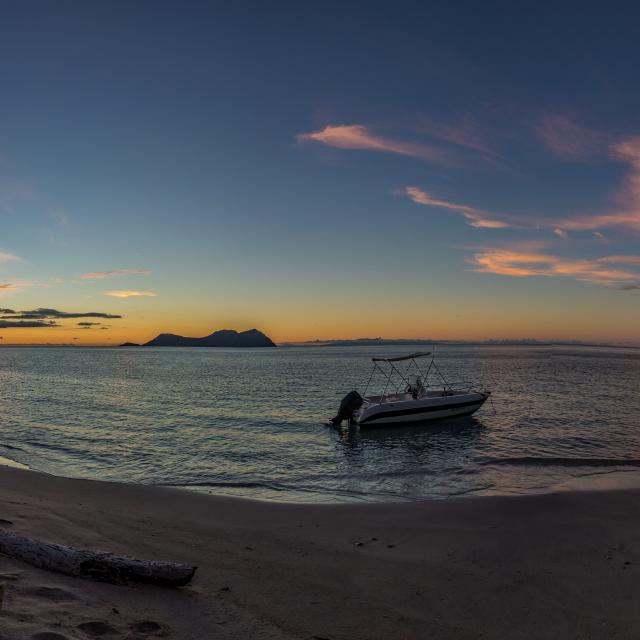 Sunset Mayotte Lagon Panorama Plage Du Prefet Ilot Mtsamboro Original