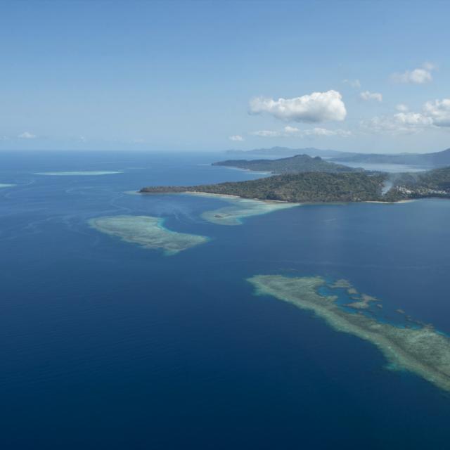 aerien, pointe Ngouja, lagon,