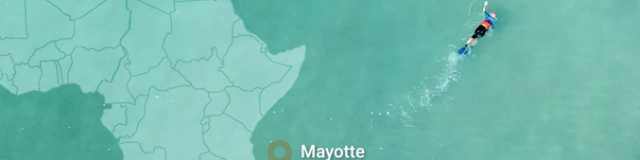 Localisation de Mayotte dans l'océan indien