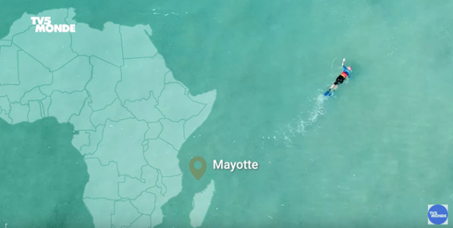 Localisation de Mayotte dans l'océan indien