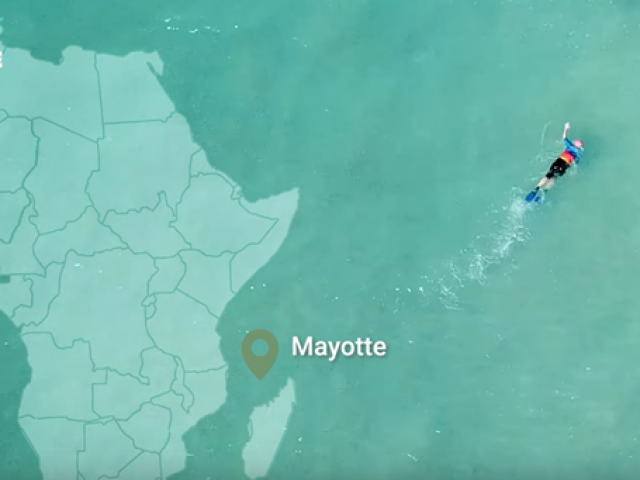 Localisation de Mayotte dans l'océan indien