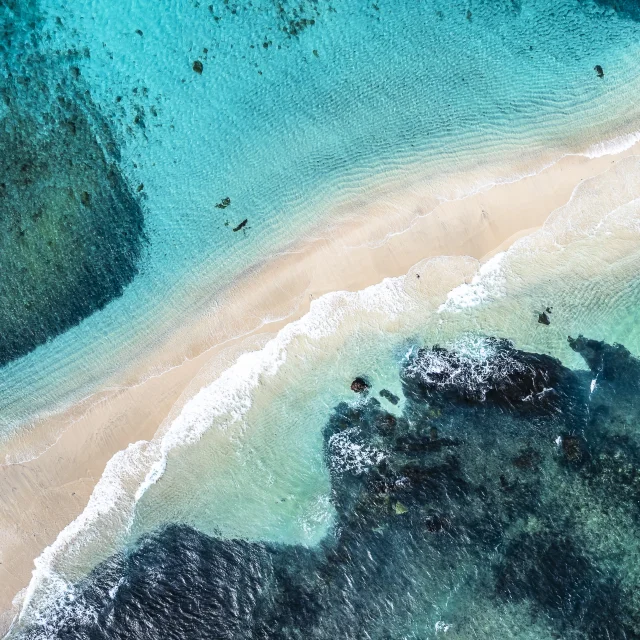 Banc de sable des Îles Choazil dans le lagon de Mayotte.